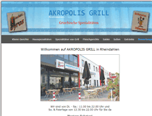 Tablet Screenshot of akropolis-grill-mg.de